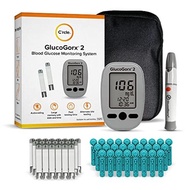 ▶$1 Shop Coupon◀  C rcle GlucoGorx Blood Glucose Testing Kit - 100 Test Strips, 100 Sterile Lancets,