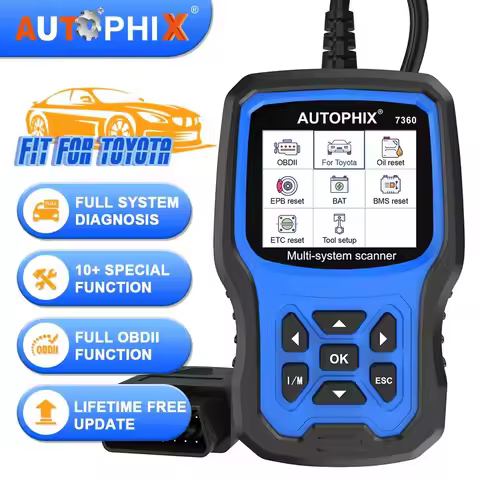 Autophix 7360 Professional OBD2 Car Diagnostic Tool for TOYOTA LEXUS All System Oil EPB SAS ABS SRS