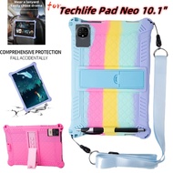 for Techlife Pad Neo 10.1 inch Tablet PC Soft Shockproof Silicon Solid Back Stand Cover Protective S
