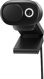 [Teams-Certified] Microsoft Modern Webcam, Black, For Home/Online TV, Web Conferencing (Simple Packa