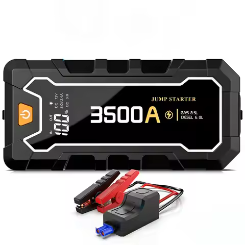 4000A 24000mAh 12V Wireless Car Jump Starter for 3.7L Petrol/3.17L Diesel, Portable Auto Battery Boo