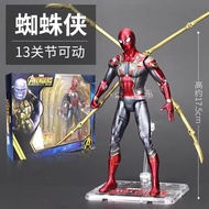 Middle Moving Toy（ZT）Marvel Steel Spider-Man Hand-Made Avengers Movie Series Joint Movable Puppet Model