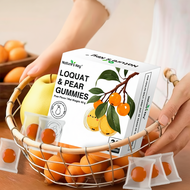 Nature's Key Loquat  Pear Gummies  Soothing Throat Support Immune Defense Pear Flavor  Sugar-Free Ki