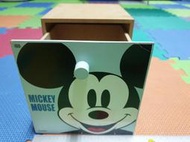 迪士尼米奇MICKEY MOUSE 木製積木盒 置物櫃 抽屜 收納盒 桌上型