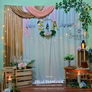 Engagement Backdrop Size 2.5X2.2 M Latest Birthday Aqiqah Engagement Decoration