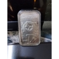 Silver bar 1 Oz 999 Prospector Toning