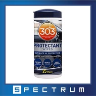 303 Automotive Protectant Wipes - 25 pieces per bottle -Use on surfaces dashboard, windshield wiper 