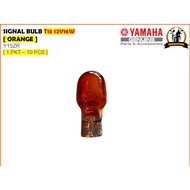 [ 1 PKT - 10 PCS ] LAMPU BULB KIRI KANAN SIGNAL T-15 T 15 AMBER SIGNAL BULB T15 0 12V16W