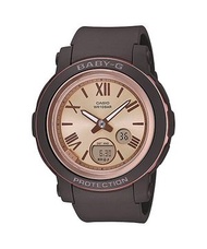 CASIO - CASIO BABY-G 簡約玫瑰金羅馬雙顯腕錶BGA-290-5A