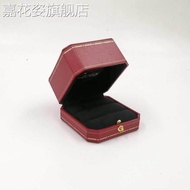Round Corner Jewelry Box Red High-End Proposal Diamond Ring Box Pair Ring Box Retro Ring Box Suitabl