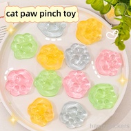 1pc Mini Cute Cat Paw Pinch Toy, Squishy Toy, Squeeze Reliever Toy for Kids Adult Random Color