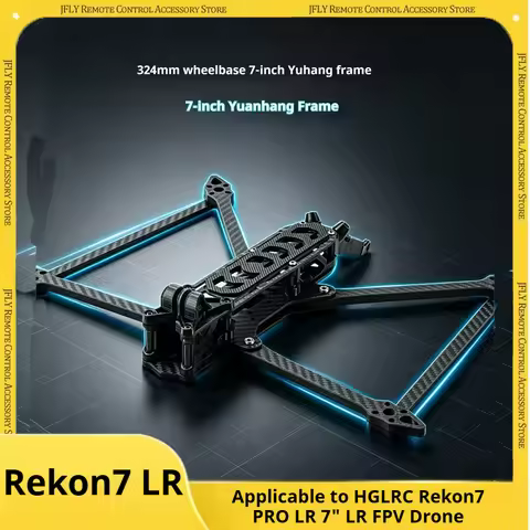 HGLRC Rekon7 PRO LR 7 Inch FPV Long Range Frame Compatible DJI O3 Air Unit 3K Carbon Fiber RC Quadco