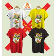 Baju - MARIO WORLD BOWSER CHARACTER T-SHIRTS - SUPER MARIO BROSS TYPE 5 TSHIRT