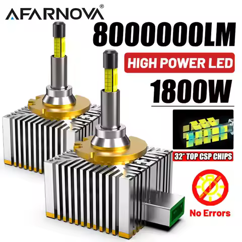 360 D2S D4S 1:1 Led Lights Bulbs HID D1S D3S D1R D3R LED Headlight 6000K 8000000LM Auto Xenon Bulbs 