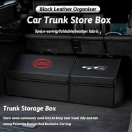 Car Trunk Organizer Box Leather Foldable Storag Bag Tool For KIA GT Line EV6 Sorento Niro EV9 Sporta