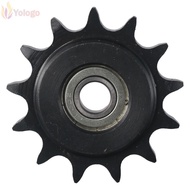 YOLOGO Chain Idler Sprocket, 13 Tooth 10mm Bore 1/2" Pitch Convex Idler Gear, Durable C45 Carbon Ste