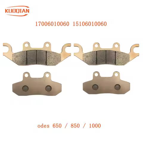 4PCS ODES Front Copper Based Brake Pads For 1000CC Pathcross LZ1000 troxus dune 900 UTV Parts 170060