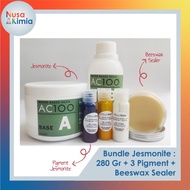 Bundle Jesmonite Resin 280 Gram Beeswax Sealer Colour Pigment
