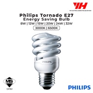Philips Tornado E27 Energy Saving Bulb(8W,12W,15W,20W,24W)(Helix 32W)(3000K Warmwhite &6500K Dayligh