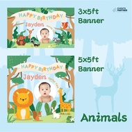 (Direct From Factory) 3ft x 5ft, 5ft x 5ft birthday banner (customize able)
