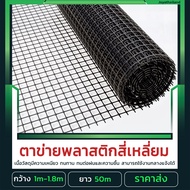 (ม้วนยาว 30m) ตาข่ายพลาสติก รั้วตาข่ายพลาสติก ช่องตา 39x39mm ตาข่ายพลาสติก รั้วตาข่ายpvc ตาข่ายพลาสต