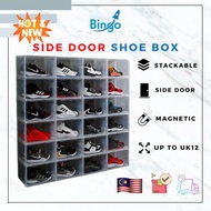 BINGO Side Door Magnetic Shoe Box Rak Kasut ( 35.5 cm x 27.5 cm x 21.5 cm )