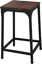 Moriyoshi PJ-017 Plank Seat Stool, Black, 12.8 x 12.8 x 17.7 inches (32.5 x 32.5 x 45 cm)