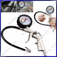 AUTO TRUCK TYRE TIRE AIR INFLATOR DIAL PRESSURE METER GAUGE COMPRESSOR TOOL