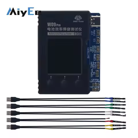 W09 Pro V3 Battery Tester Battery Efficiency Battery Life Popup Tester for iPhone 11-15 Pro Max