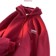 【Size M-8XL】 Man Hoodie Long Sleeve Pullover Sweater Fashion Fun Letters Print Hooded Autumn and Win