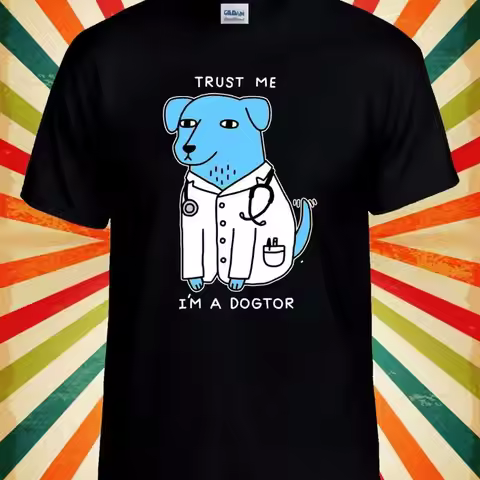 Trust Me I Am A Dogtor Dog Cool Funny Men Women Unisex Baseball T Shirt Top 2897