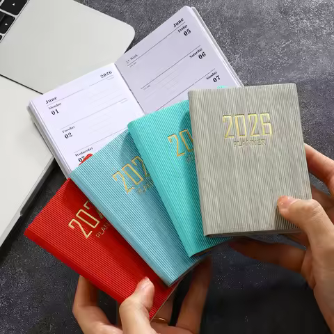A7 specification schedule planning book, small portable pocket-sized daily schedule book, thin weekl