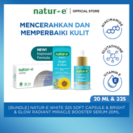 Natur-E Paket Inside-and-Out White Soft Capsule 32s + Bright & Glow Radiant Miracle Booster Serum 20