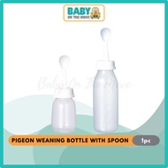 PIGEON Weaning Bottle With Spoon For 6Month+ 120ml 240ml BPA free (Sabah)