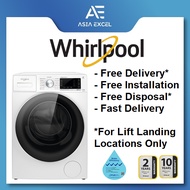 WHIRLPOOL FWMD10512GW 10.5KG WHITE SUPREME OXYCARE INVERTER DIRECT DRIVE FRONT LOAD WASHING MACHINE