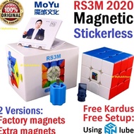 Rubik 3x3 MoYu RS3M 2020 3x3 RS3 M Magnetic 3x3x3 Stickerless Original