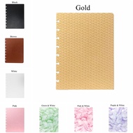 A5 16*22cm/6.3*8.6inch 8 Mushroom Holes Notebooks Cover Set 2pcs(front+back) 18 colors options LF19-