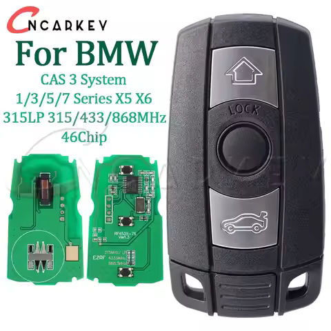 Remote Half Smart Control Key for BMW 46Chip 315LP 315/433/868MHz CAS3 System 1/3/5/7 Series X5 X6 E