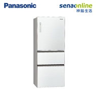 Panasonic 500L雙科技無邊框玻璃三門電冰箱 翡翠白NR-C501XGS-W
