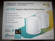 TP-Link Deco X20 AX1800 Whole Home 2 Pack Unit Mesh Wi-Fi 6 System
