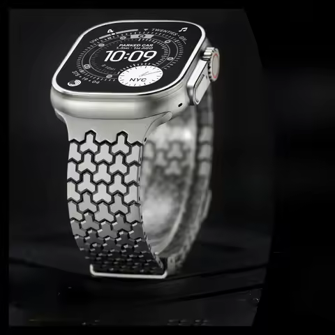 New Magnetic Stainless Steel Metal Band for Apple iWatch S9 Ultra 3 Smart Watch Replacement Strap Ac