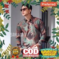 KEMEJA Cool Batik New Design/Sogan Batik Shirt For Adult Men Long Sleeve Modern Premium Luxury Invitation
