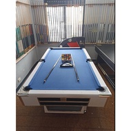 Brandnew 4x8 ft MDF white billiard table(Junior size) with complete set of accessories /lamesa ng bi