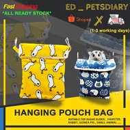 sugar glider sleeping pouch / tempat tidur sugar glider / 蜜袋鼯睡袋  travel pouch/bonding/hanging bed/po