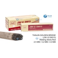 [ 1 BOX ] TIANJIN GOLDEN BRIDGE (J38-12 E6013) Besi Iron Welding Rod Electrodes Welding Sticks 2.5 /