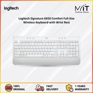 Logitech Signature K650 Comfort Full-Size Wireless Keyboard with Wrist Rest BLE Bluetooth or Logi Bo