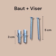 Bolt+viser (10 Bolts+10 viser/ Pack)