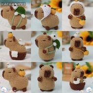 KATAKANVD Crochet Stuffed Animal Kit, DIY Set Handmade Capybara DIY Crochet Kit, Beginner Guinea Pig