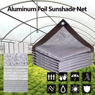 Aluminum Foil Sunshade Net Anti-UV Waterproof Summer Silvery Reflective Sun Shelter Outdoor Courtyard Kanopi Thick Tebal
