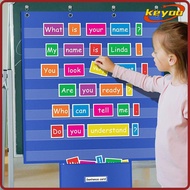 [KEYOO] Standards Pocket Chart, Educational Durable Classroom Pocket Chart, Accessories Large Class 